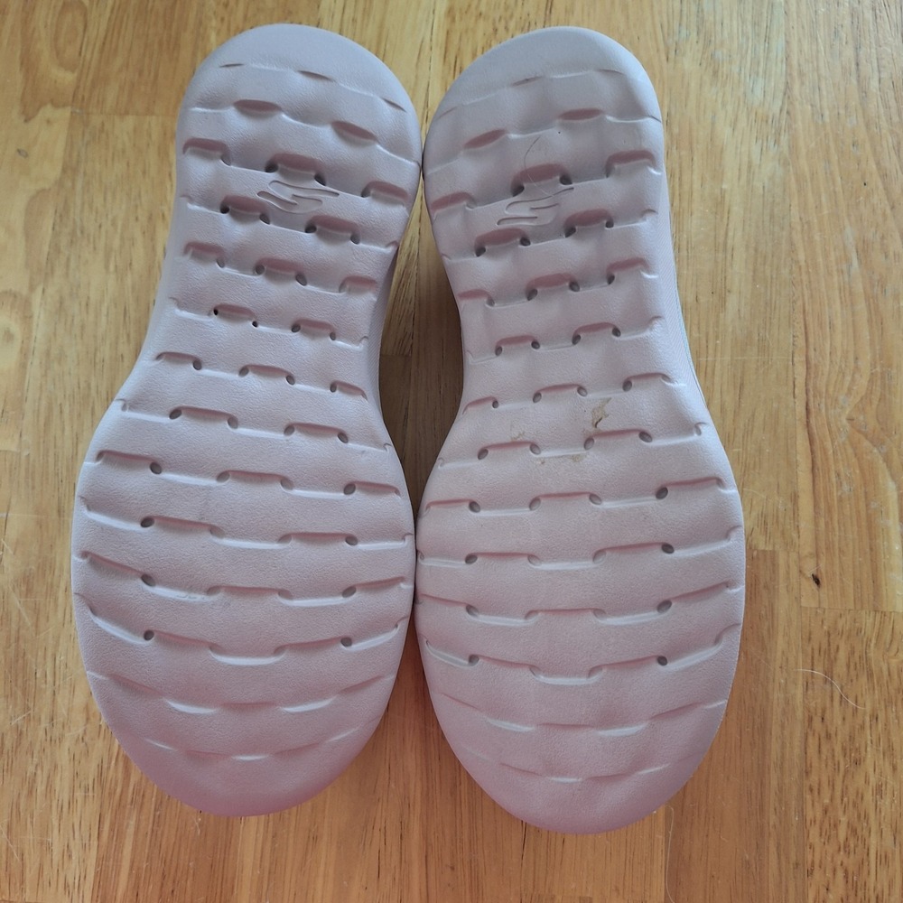 Skechers Jender Ballet Water Shoes Womens 6 Gray Pink Beachy Coastal Vacation - Picture 8 of 11